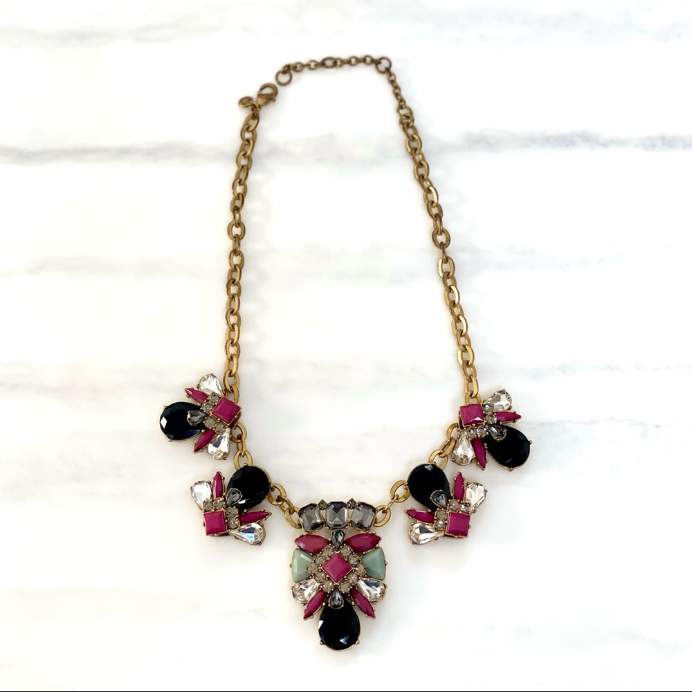 [J. Crew] Jewel Tone Statement Necklace